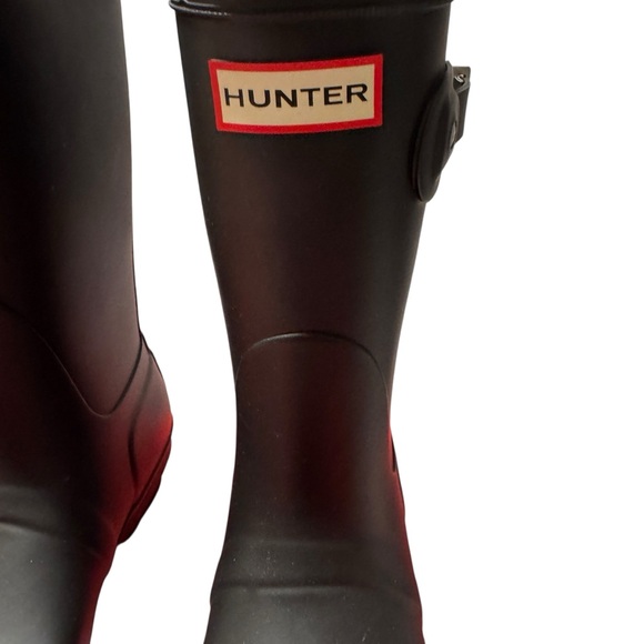 Hunter Original Short Rain Boots for Women, Size 8- Black - Picture 2 of 10